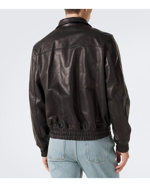 Valentino Black Leather Jacket for men