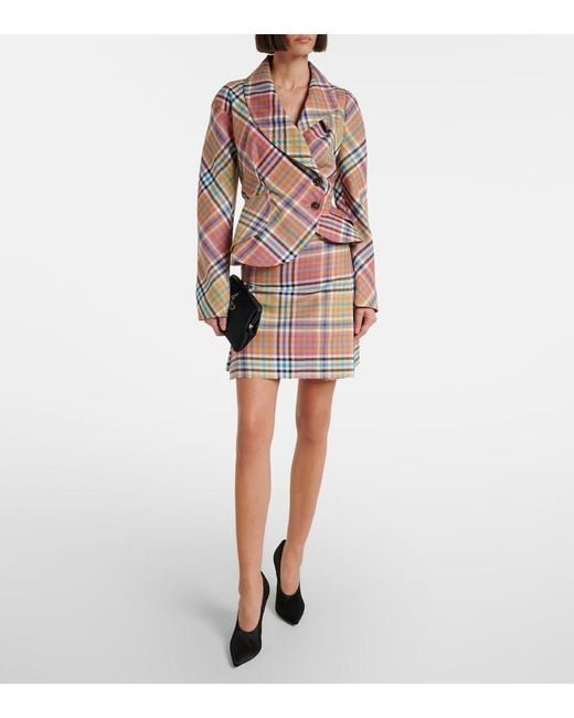 Vivienne Westwood Red Tartan Virgin Wool Kilt