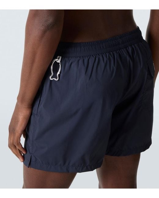 Fedeli Blue Madeira Swim Trunks for men