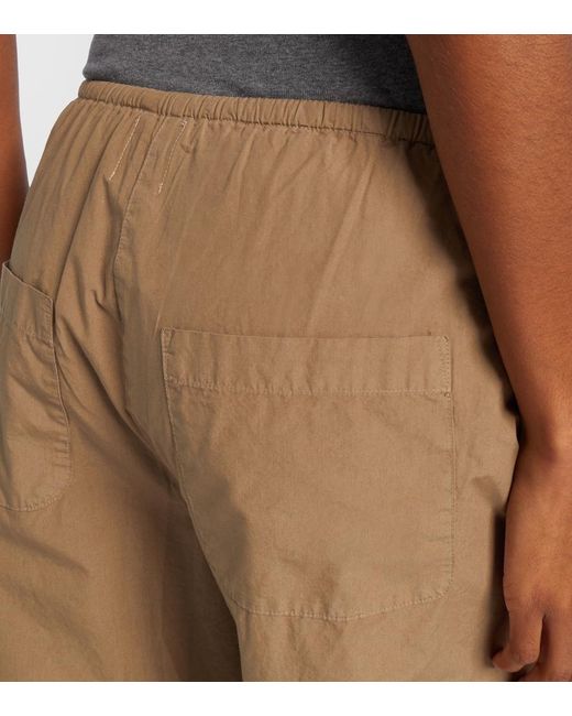 Leset Natural Kyoto Cotton Wide-Leg Pants