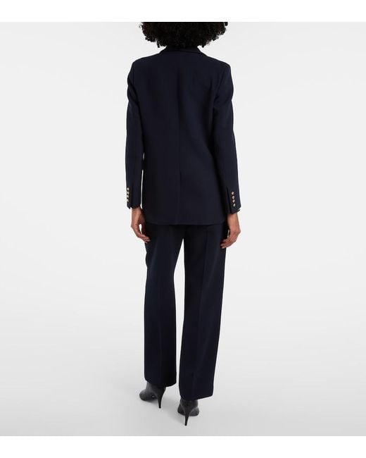 Blazé Milano Blue Resolute Virgin Wool Straight Pants