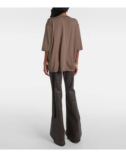 Rick Owens Brown T-Shirt Walrus Aus Baumwoll-Jersey