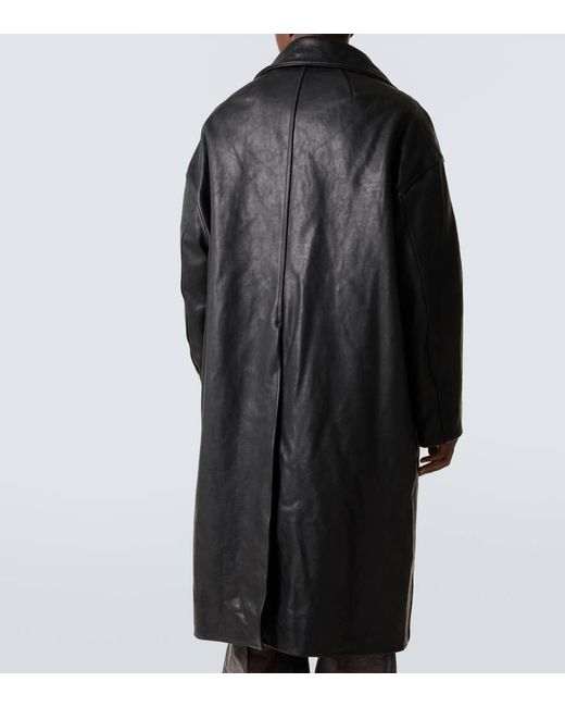 Rick Owens Mantel Aus Leder in Black für Herren