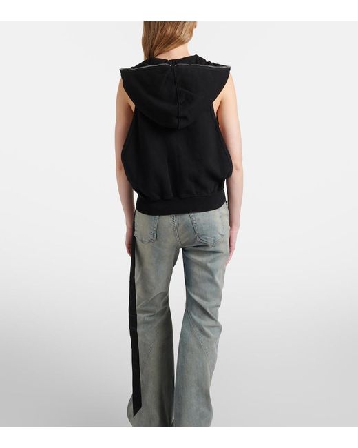 Chaleco De Jersey De Algodon Rick Owens de color Black