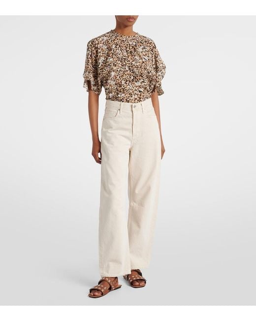 Citizens of Humanity Natural Miro High-Rise Barrel-Leg Jeans