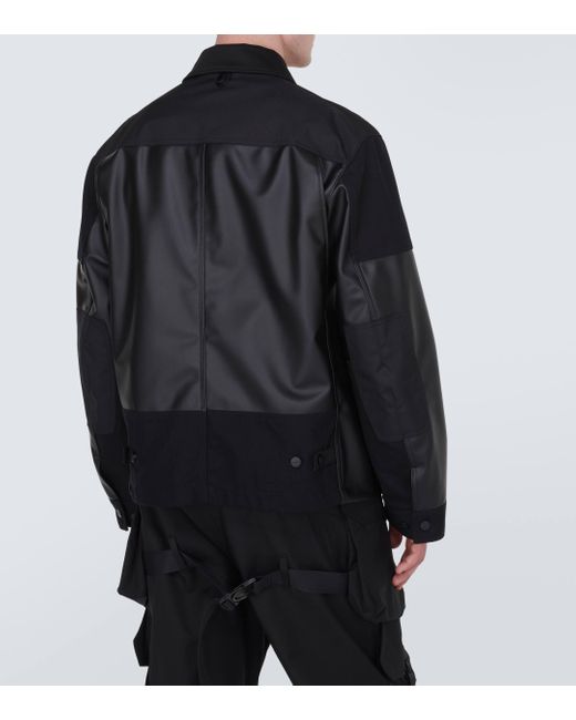 X Carhartt – Veste en cuir synthetique Junya Watanabe pour homme en coloris Black