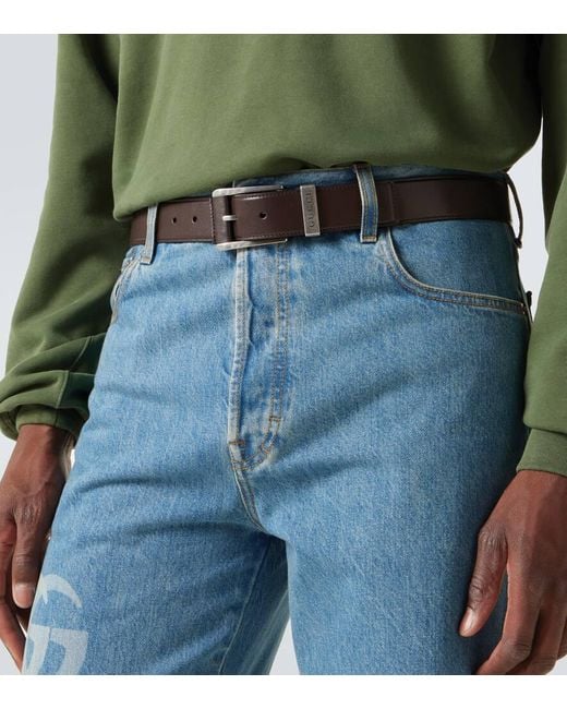Gucci Brown Leather Belt for men