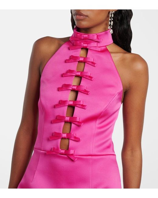 Rebecca Vallance Pink Saskia Cutout Minidress