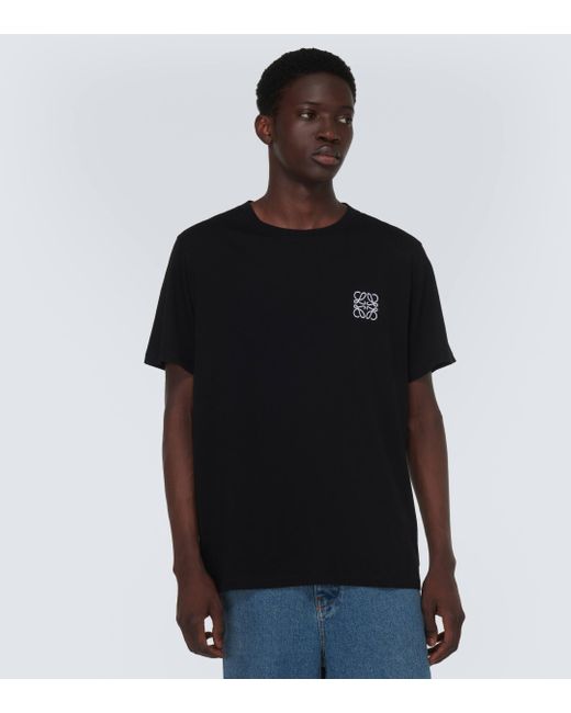 Loewe Black Anagram Cotton Jersey T-shirt for men