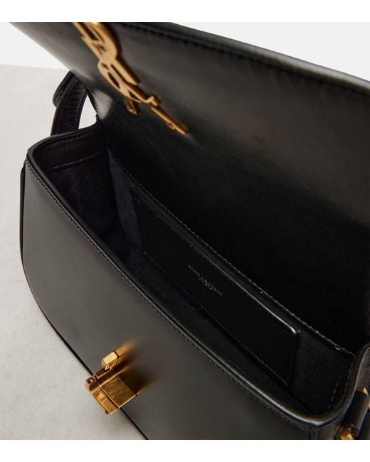 Saint Laurent Black Solferino Mini Leather Shoulder Bag