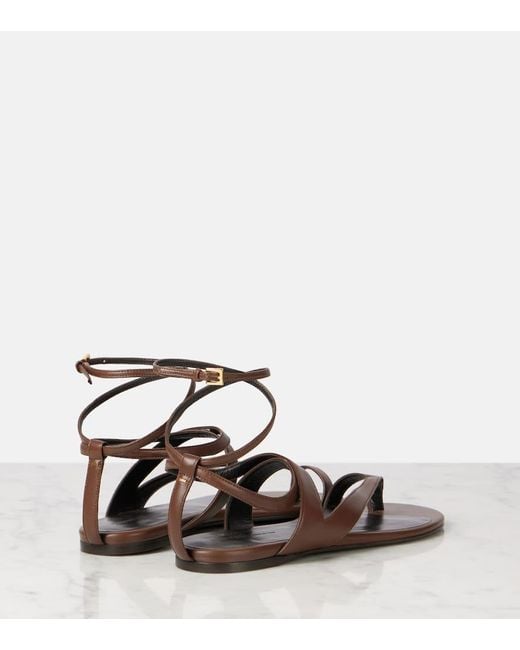 Khaite Brown Sandalen Aimee Aus Leder