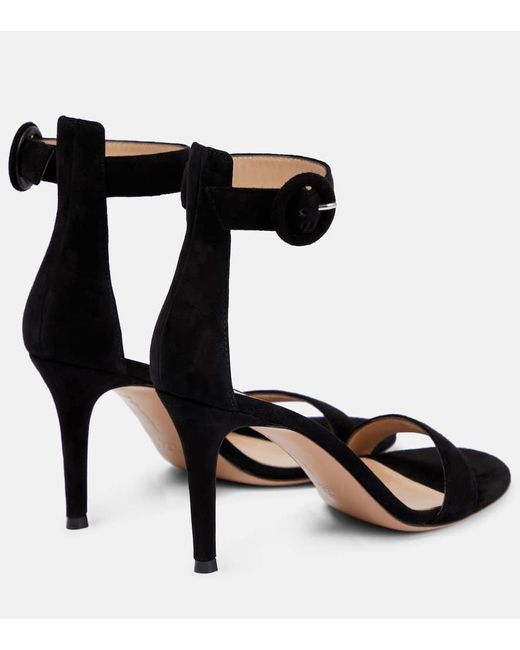 Sandali Portofino 85 di Gianvito Rossi in Black