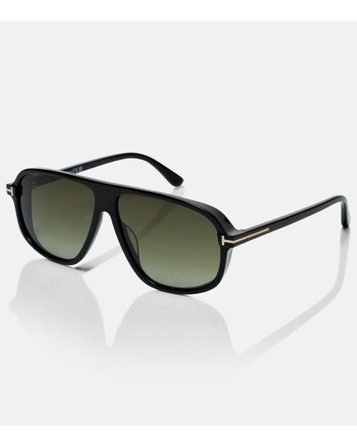 Tom Ford Green Guillaume Aviator Sunglasses