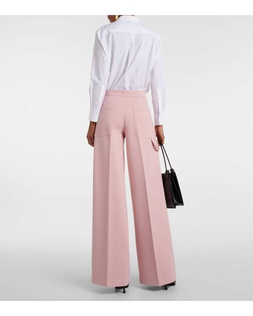 Pantaloni a gamba larga Emotional Essence a vita alta di Dorothee Schumacher in Pink