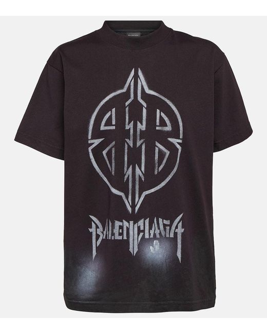バレンシアガHEAVY METAL ロングスリーブ Tシャツ 黒