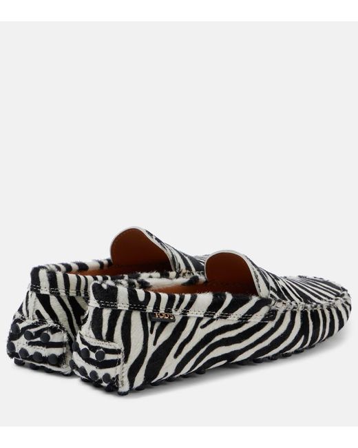 Tod's Black Gommino Leather Driving Shoes