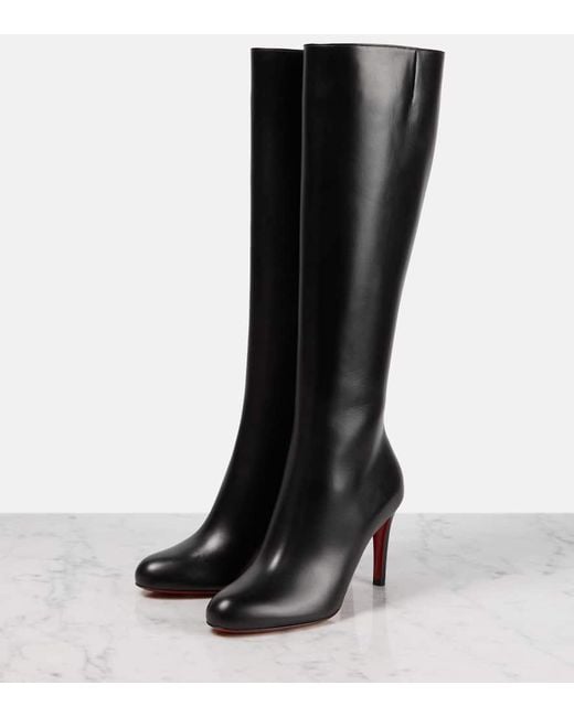 Christian Louboutin Black Stiefel Pumppie Botta Aus Leder