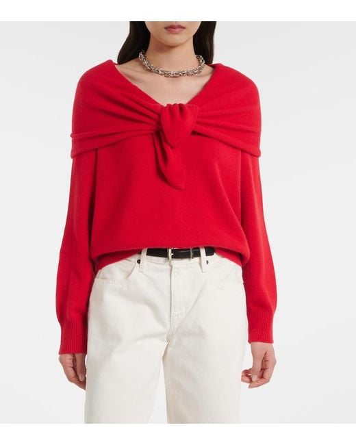 TOVE Red Malia Cashmere Sweater