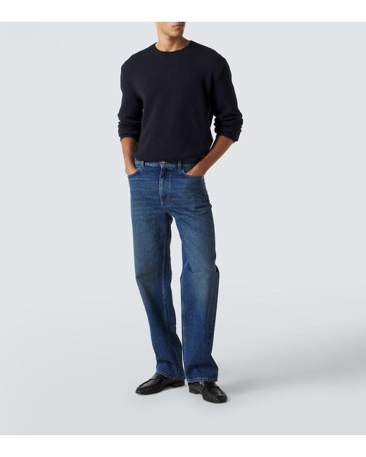 The Row Blue Cyrus Cashmere And Alpaca Sweater for men