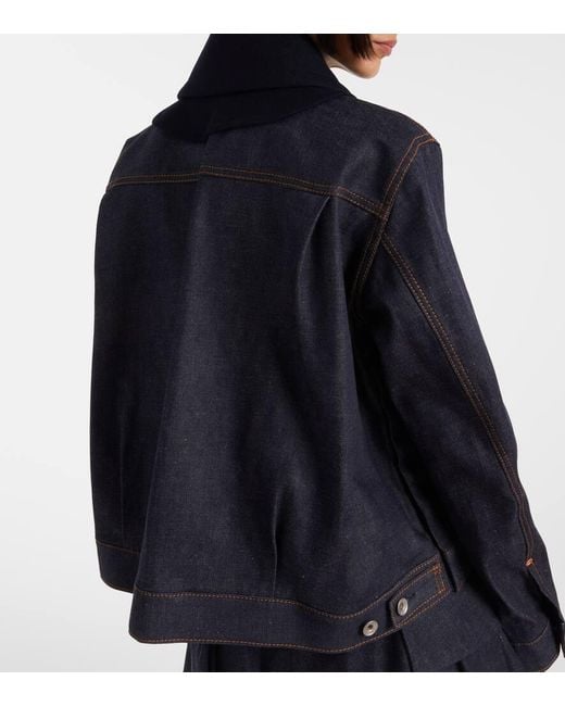 Sacai Blue Jeansjacke