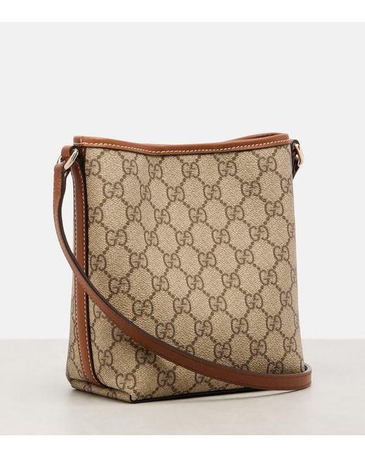 Gucci Metallic Gg Emblem Small Bucket Bag