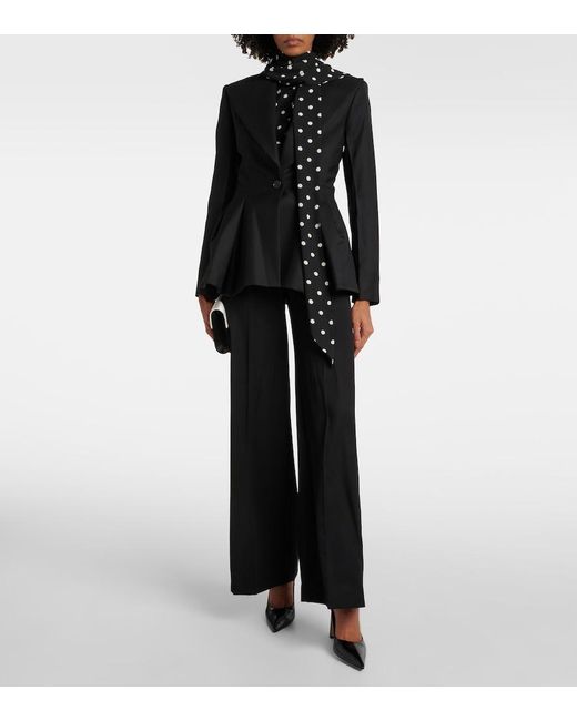 Nina Ricci Black Wool Gabardine Blazer