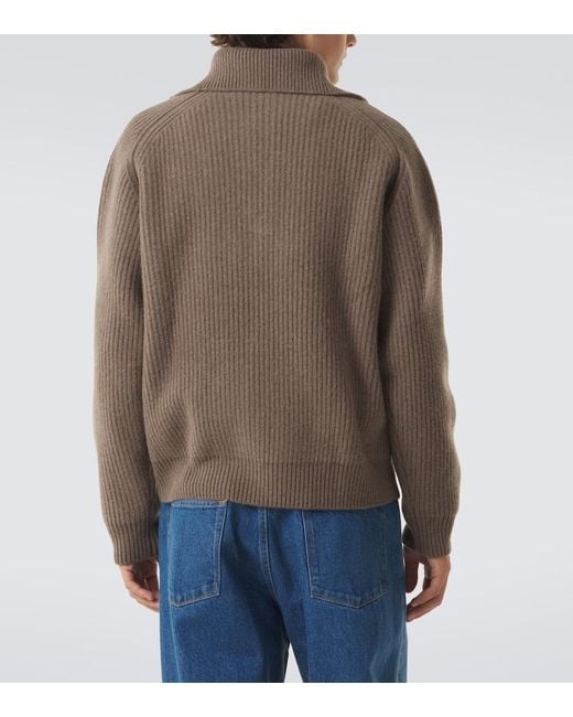 Jil Sander Brown Wool Sweater for men