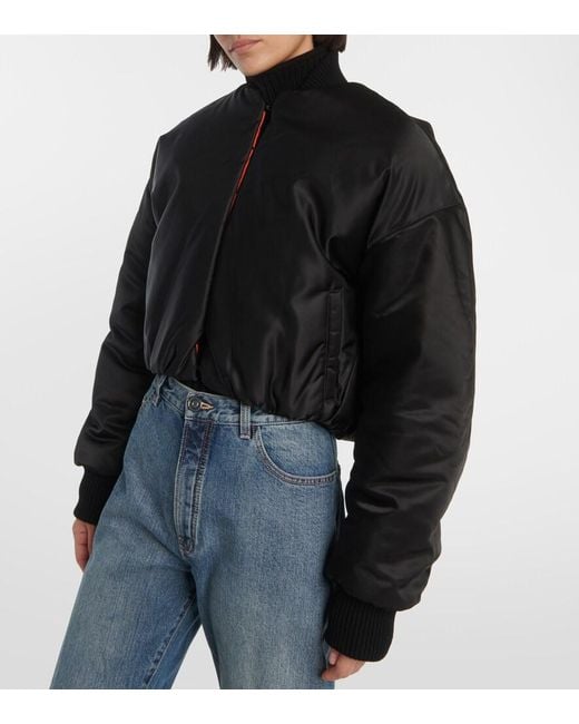Bomber Oversized Alaïa de color Black