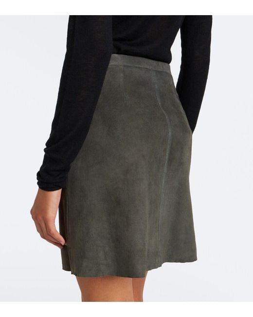 Stouls Black Lucie Suede Miniskirt