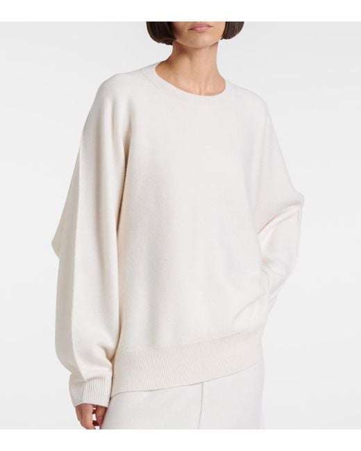 Lisa Yang White Haily Cashmere Sweater