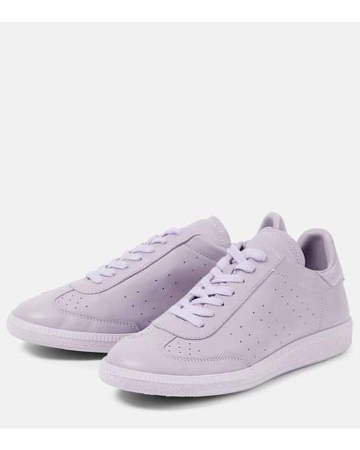 Isabel Marant Purple Kaycee Leather Sneakers