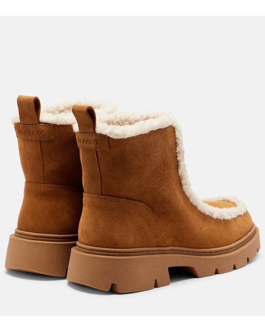Inuikii Brown Biker Suede Snow Boots