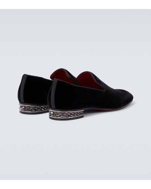 Mocasines Dandyrocks De Terciopelo Christian Louboutin de hombre de color Black