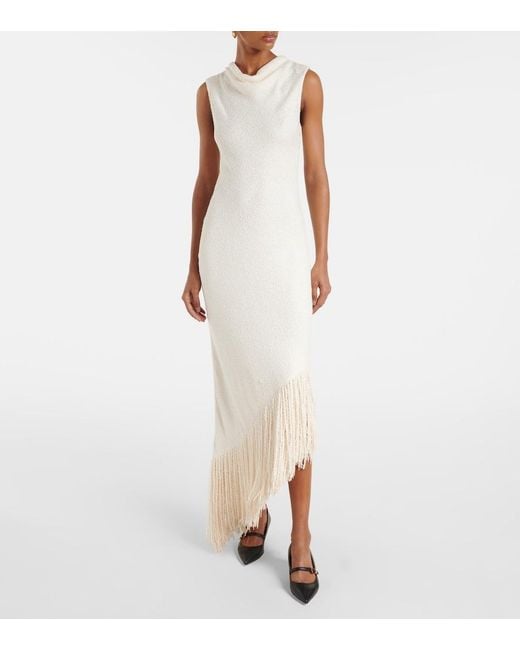 Gabriela Hearst White Awar Silk Maxi Dress