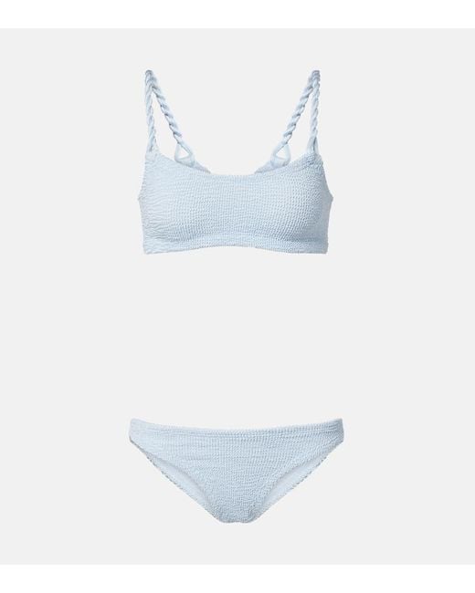 Hunza G Blue Phoebe Bikini