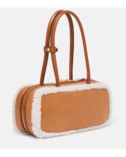 Bolso Arcadie Medium De Piel Miu Miu de color Brown