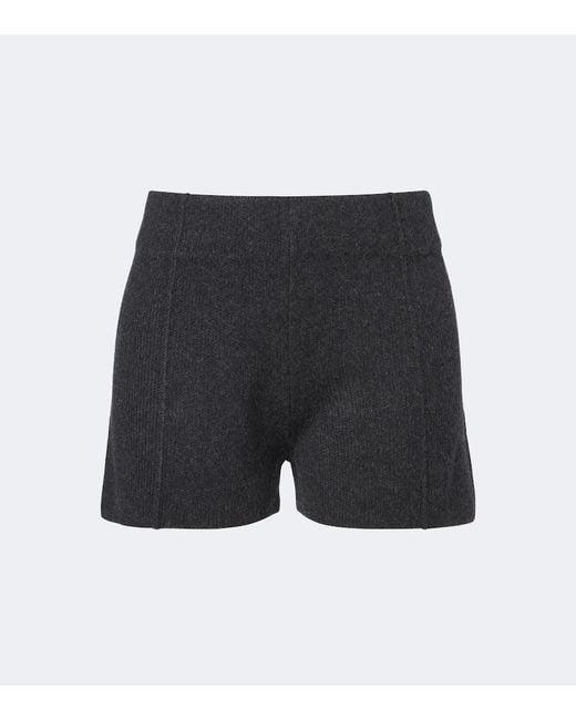Jardin Des Orangers Blue Wool And Cashmere Shorts