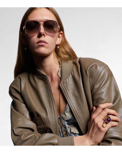 Chloé Gray Judy Oversized Sunglasses