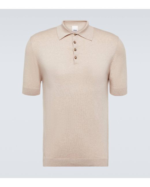 Allude Natural Cotton And Silk-blend Polo Shirt for men