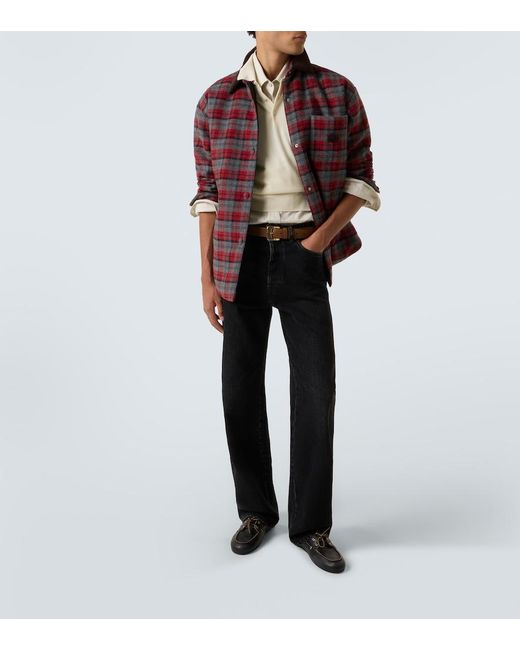 Miu Miu Blue Mid-Rise Straight Jeans for men