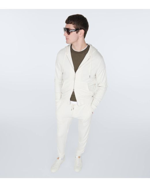 Tom Ford White Low-rise Sweatpants for men