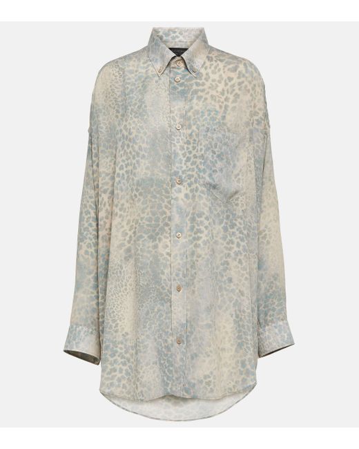 Balenciaga Gray Printed Shirt