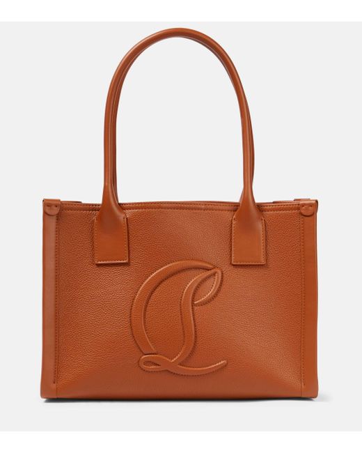 Christian Louboutin Brown By My Side Large Leather Tote Bag