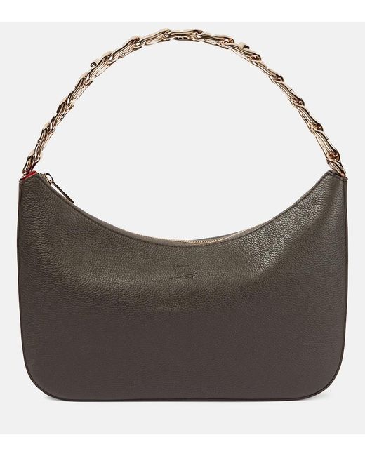 Christian Louboutin Gray Loubila Chain Large Shoulder Bag