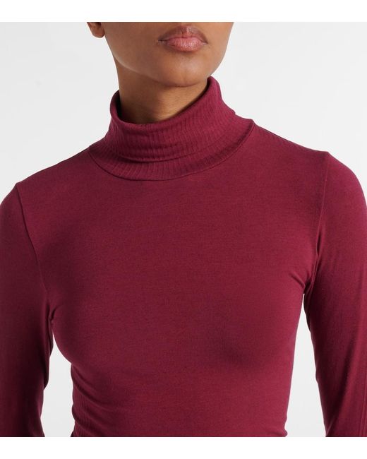 Fusalp Red Alisier Technical Turtleneck Sweater