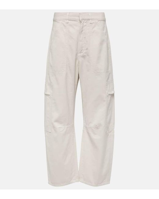 Citizens of Humanity Natural Low-Rise-Cargohose Marcelle aus Twill