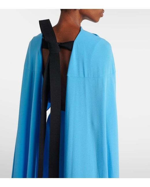 Roksanda Blue Elina Caped Midi Dress