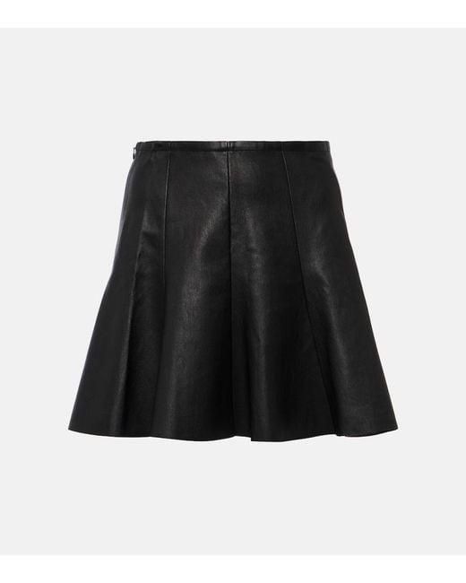 Stouls Black Mila Leather Miniskirt