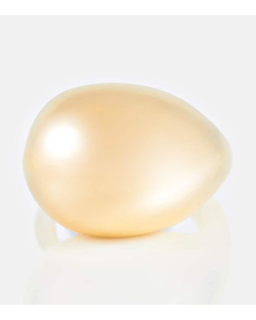 Bottega Veneta Natural Ring Drop Aus Sterlingsilber, 18Kt Vergoldet