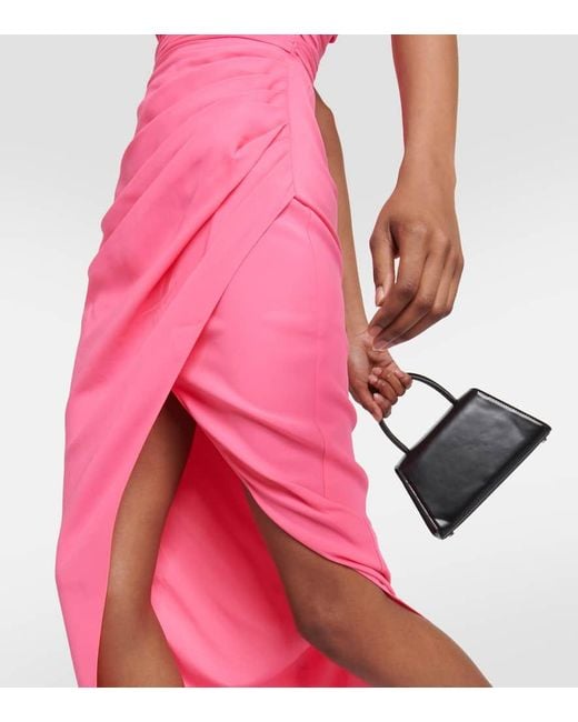 Self-Portrait Pink Midikleid Aus Crepe